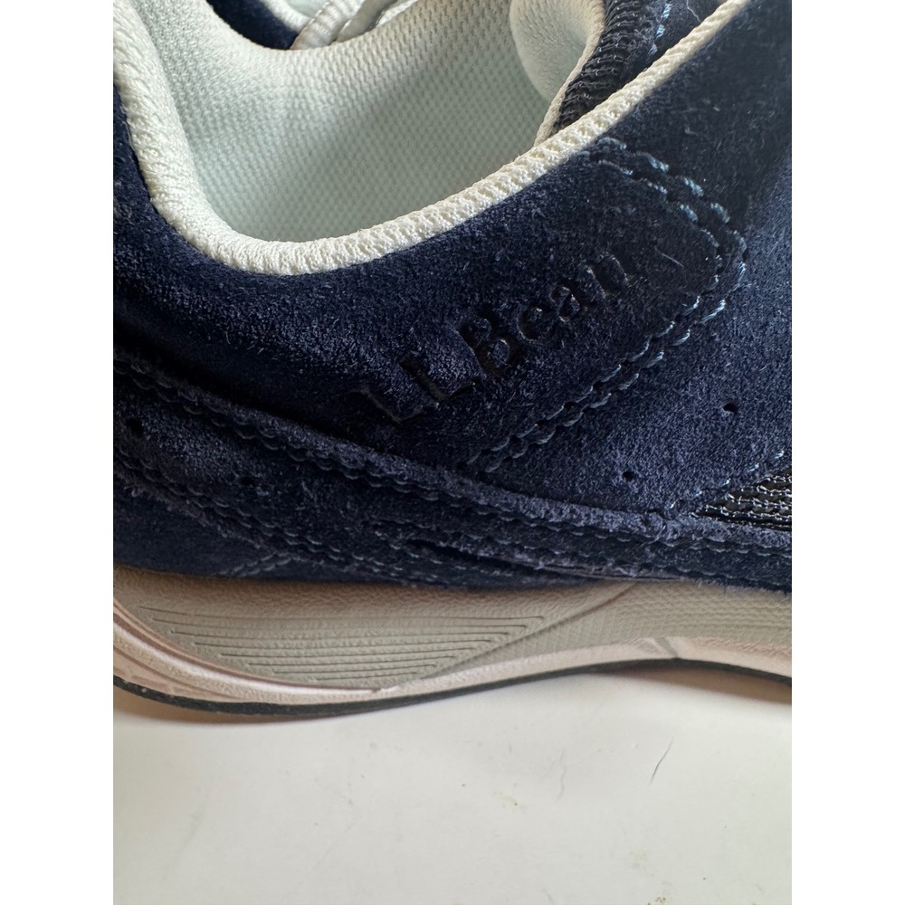LL Bean Womens Navy Blue Suede Mesh Walking Shoes Sneakers Size 8 Med Athletic - Picture 5 of 7